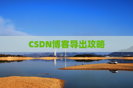 CSDN博客导出攻略 CSDN博客导出攻略
